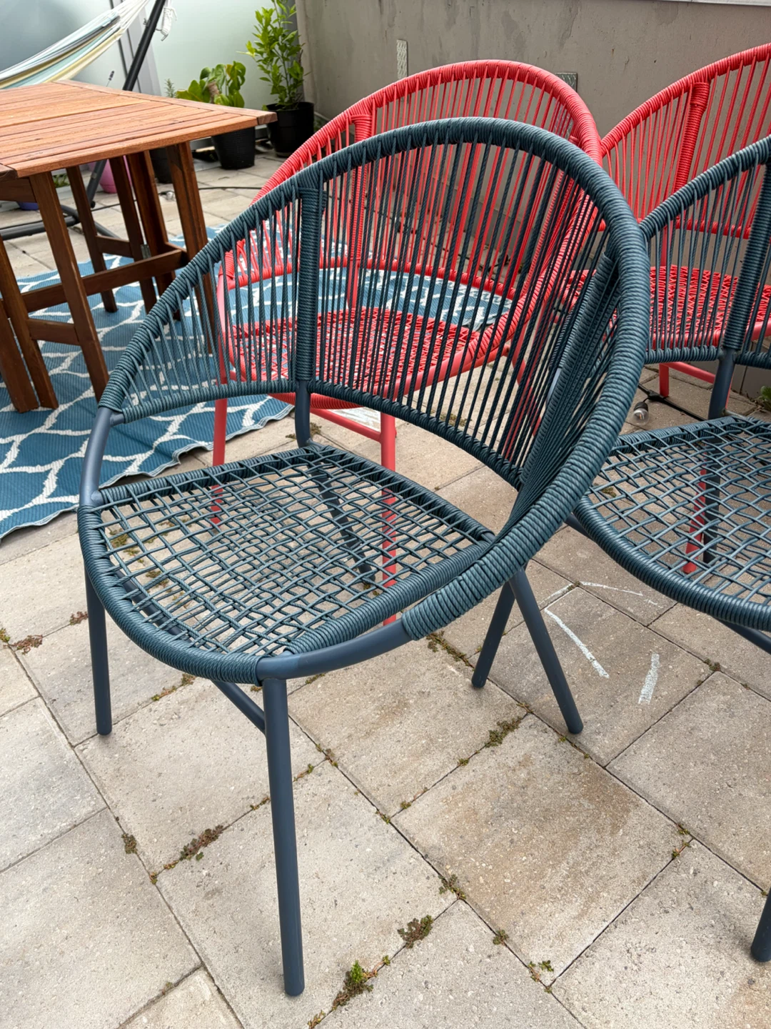 Set of 4 Modern Patio Chairs - photo 3