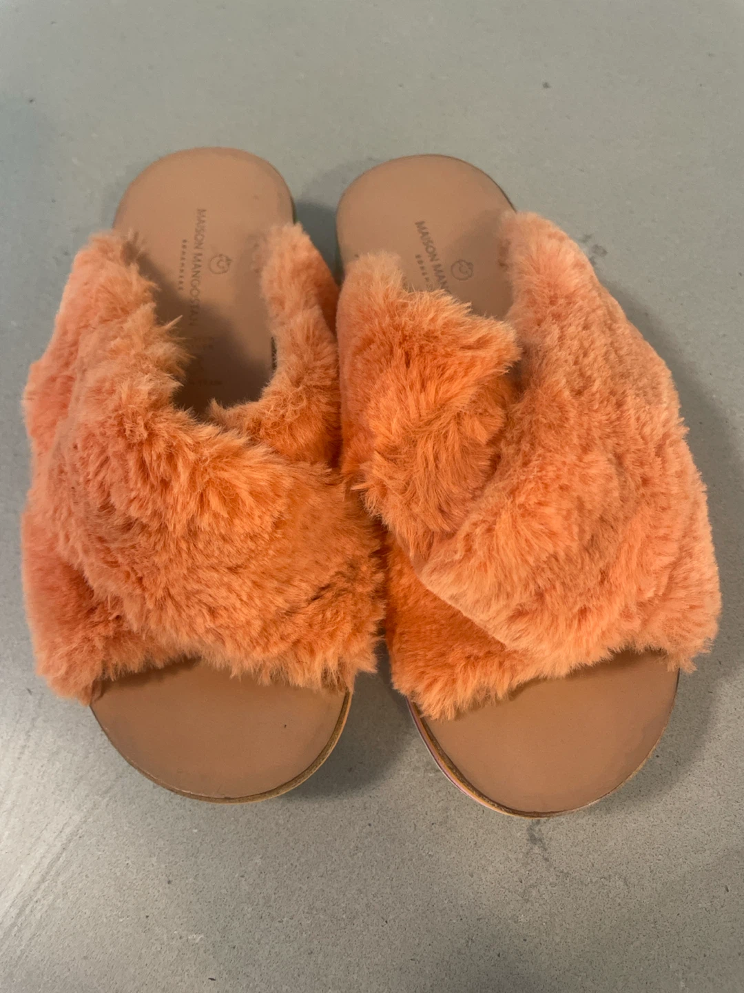 Maison Mangostan Furry Sandals