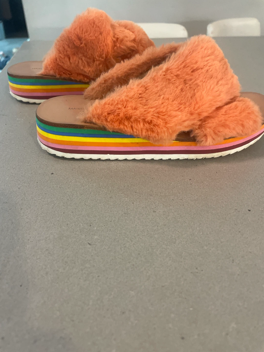 Maison Mangostan Furry Sandals - photo 3