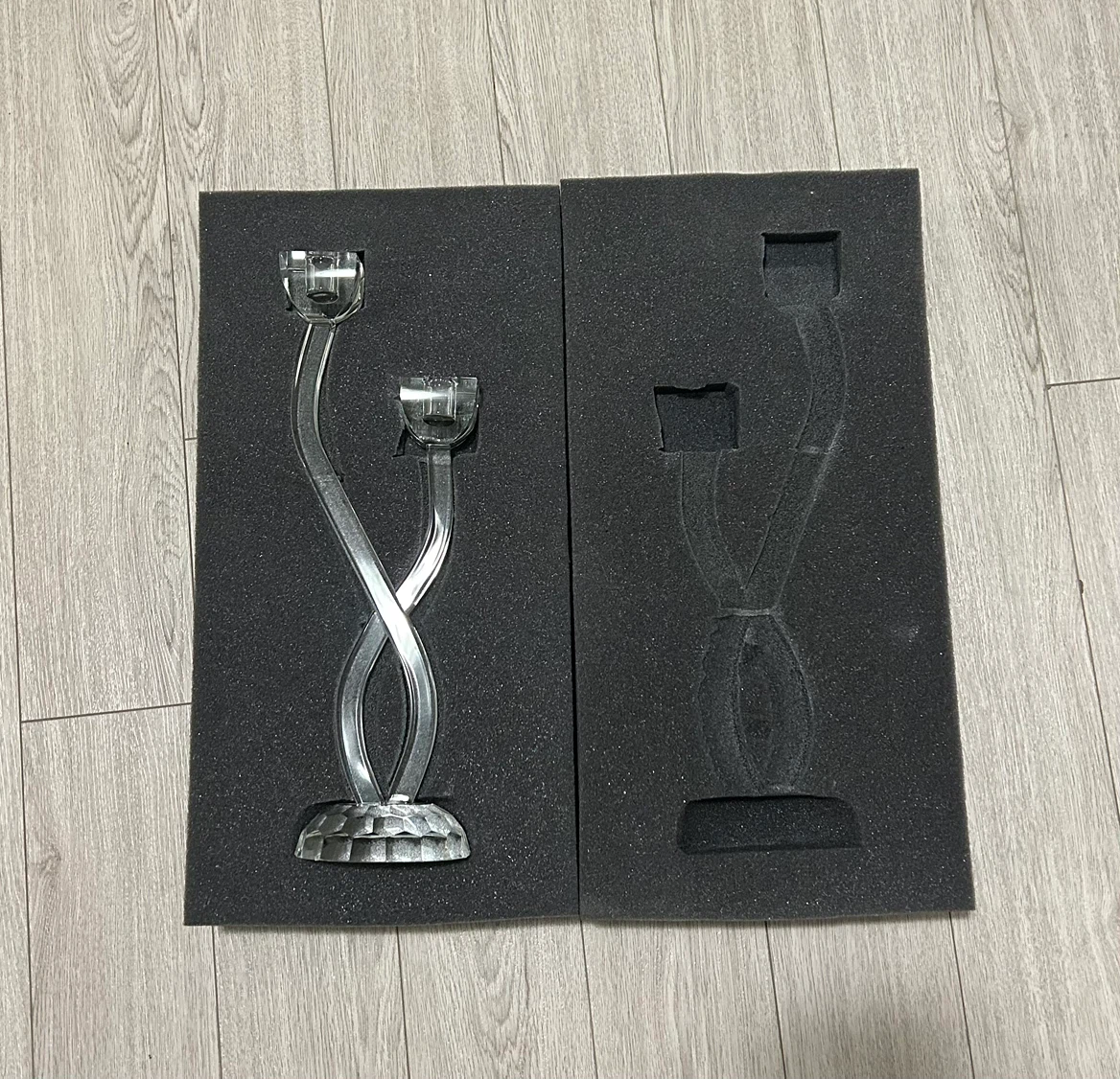 Bowring "Orion Twist" Crystal Candle Holder (With Original Box) - photo 2