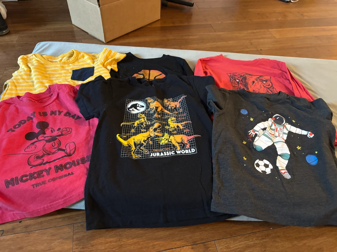 Set of 6 Boys Graphic T-Shirts