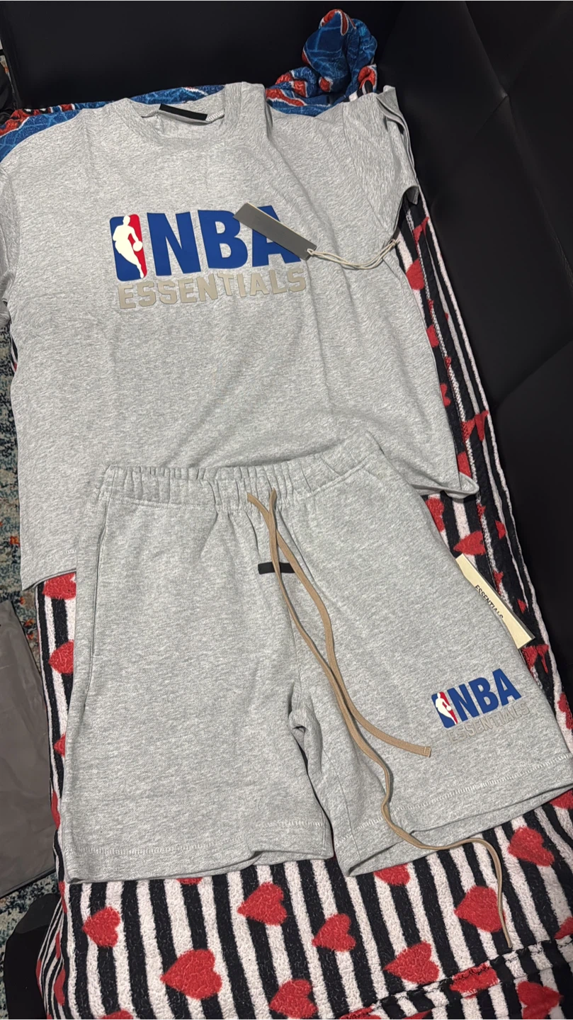 Essentials x NBA Gray Short Set