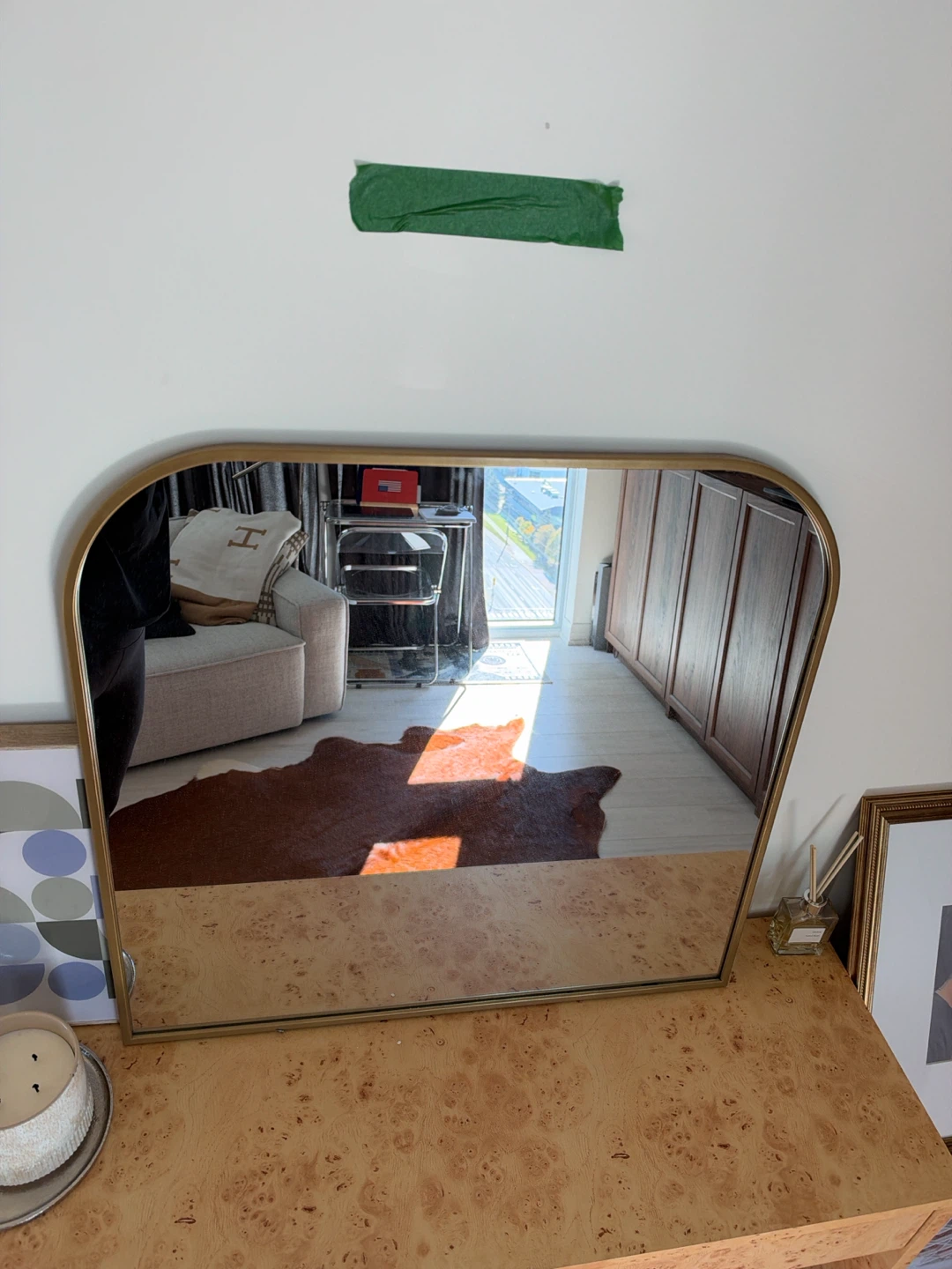 Gold Framed Wall Mirror