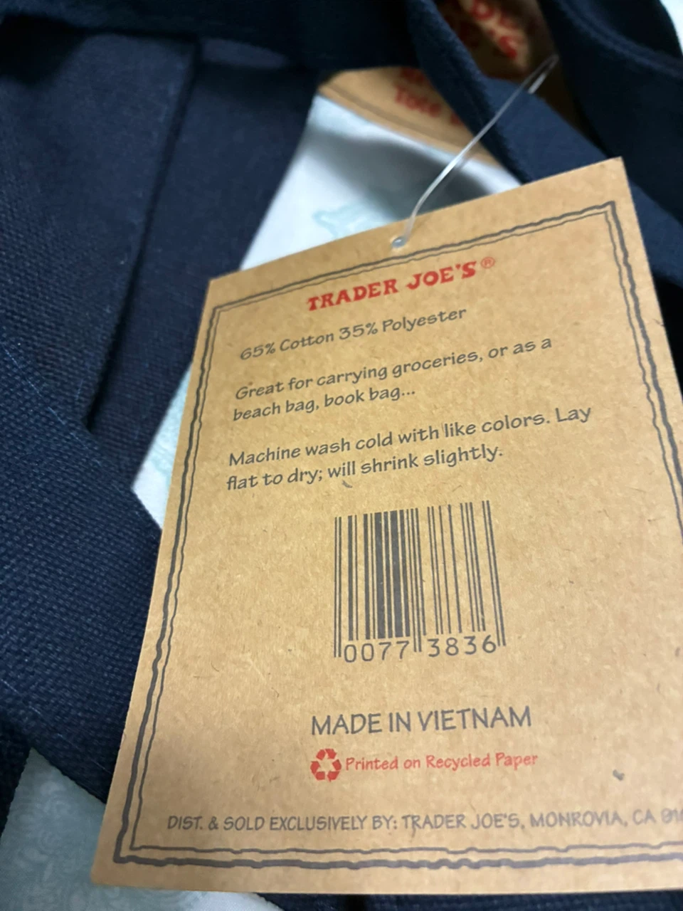 Trader Joe's Reusable Tote Bag - photo 2