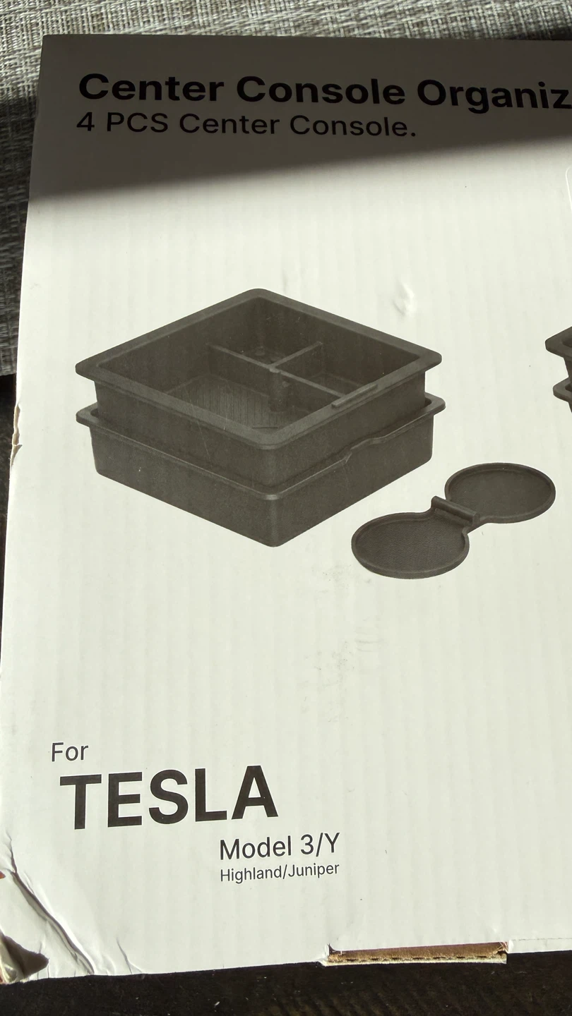 Tesla Model 3 Highland/Model Y Juniper Center Console Set - photo 3