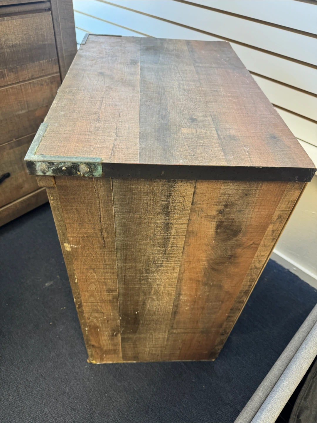 Rustic 2-Drawer Nightstand - photo 3