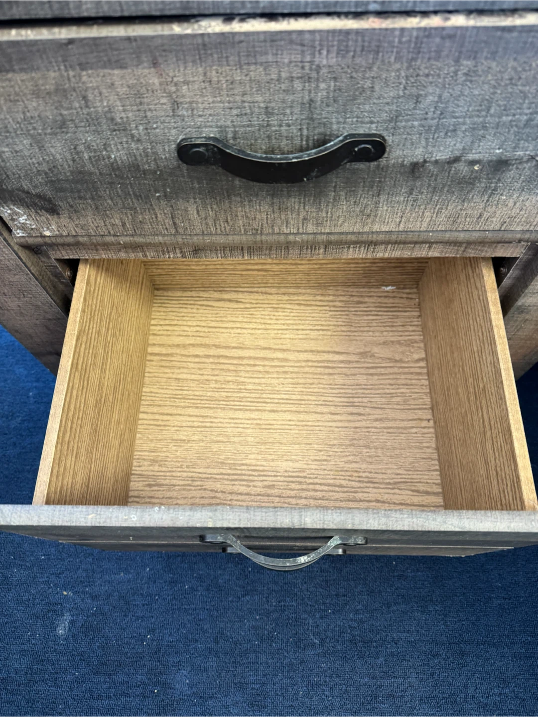 Rustic 2-Drawer Nightstand - photo 4