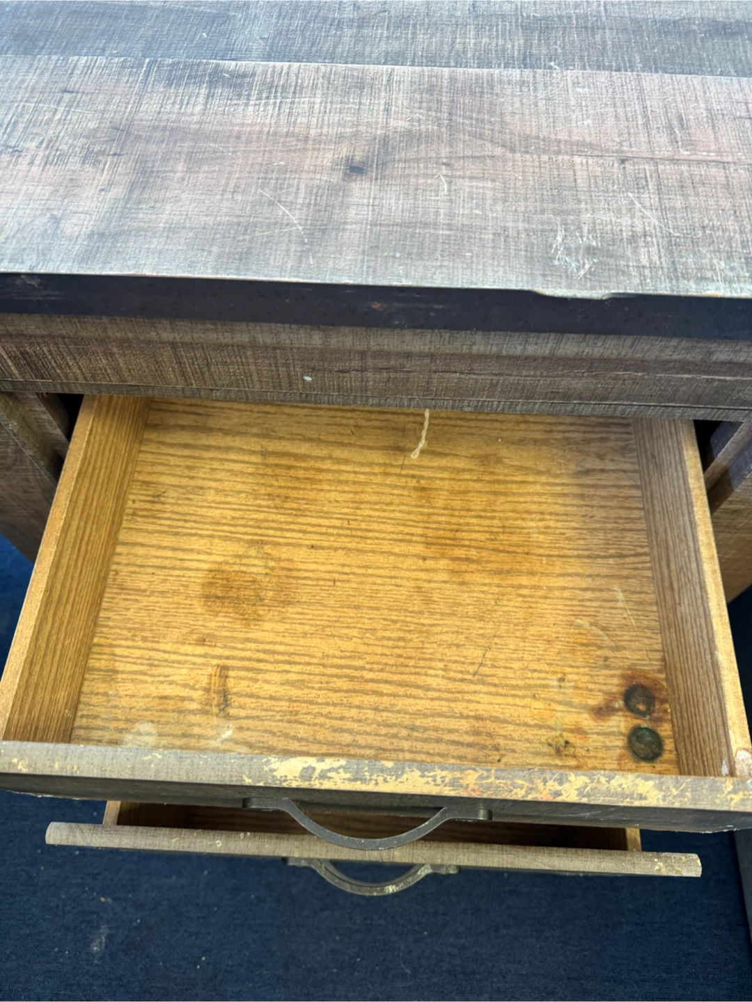 Rustic 2-Drawer Nightstand - photo 5