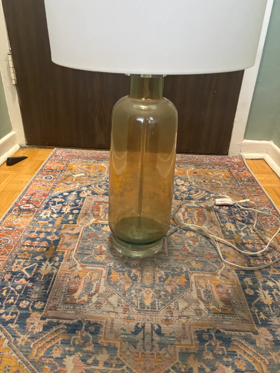 Amber Glass Table Lamp - photo 2