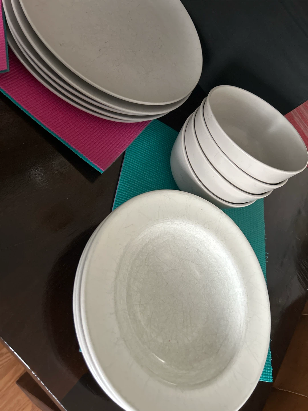 Set of 14 White Dishes - photo 3