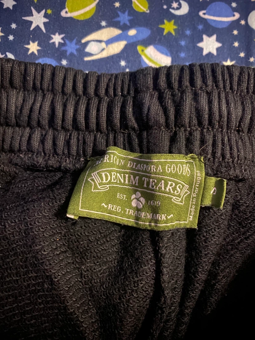 Denim Tear Sweatpants Black - photo 3