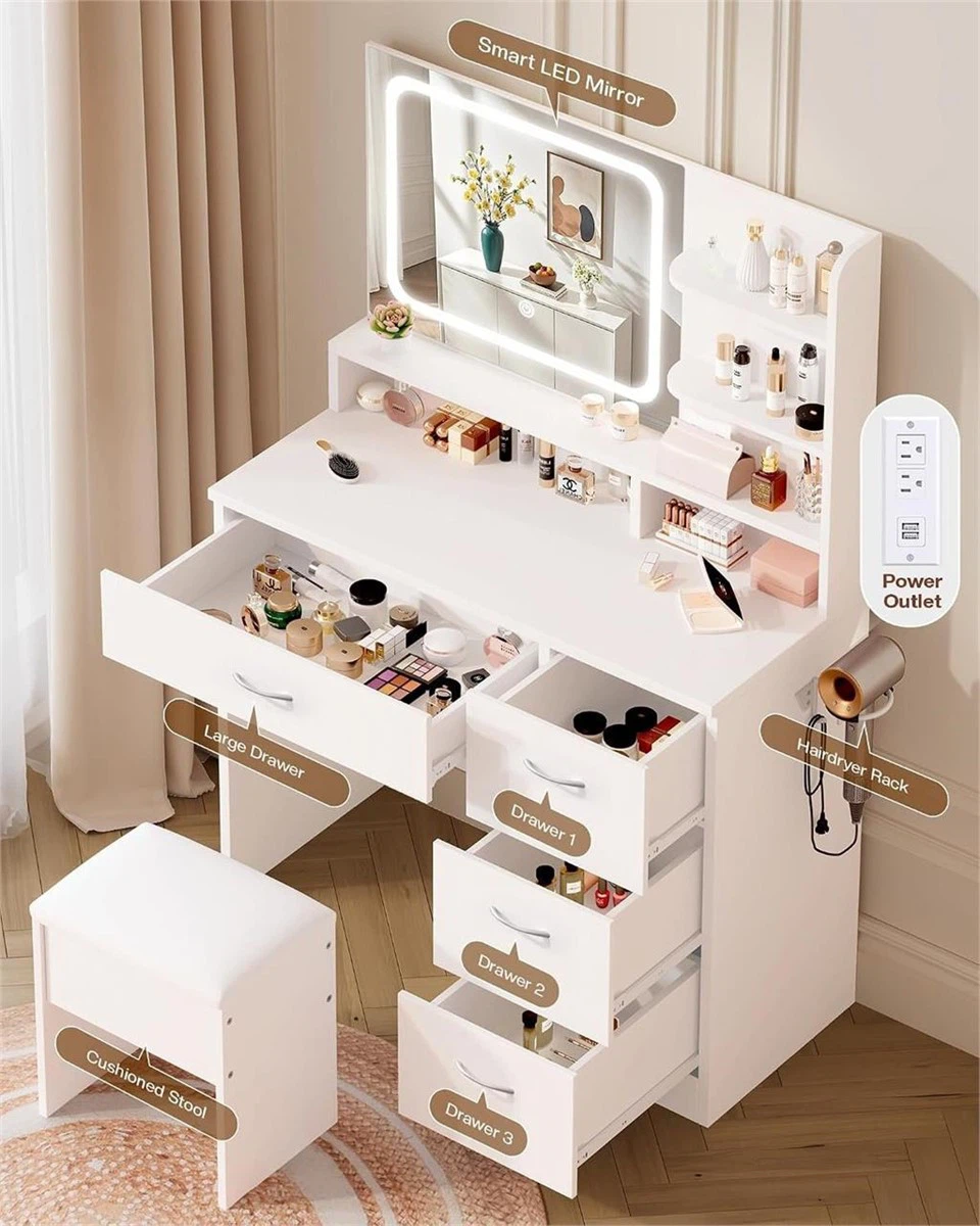 ✨ BRAND NEW White Makeup Vanity Desk - photo 3