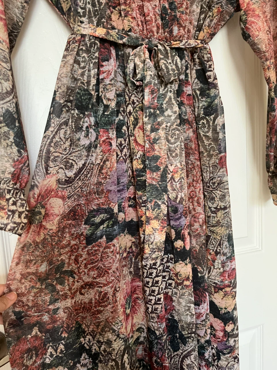 Floral Print chiffon Maxi Dress XL - photo 5