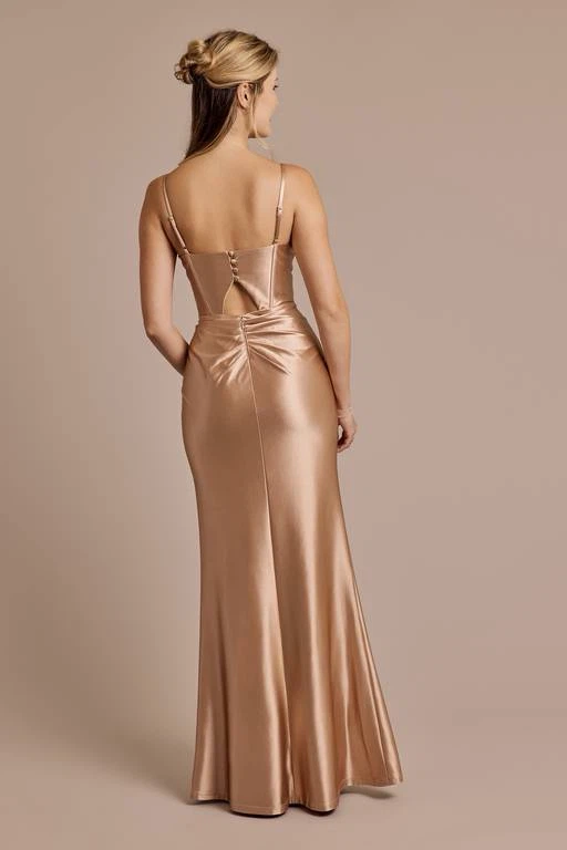 Corset Sculpting Satin Dress - photo 2