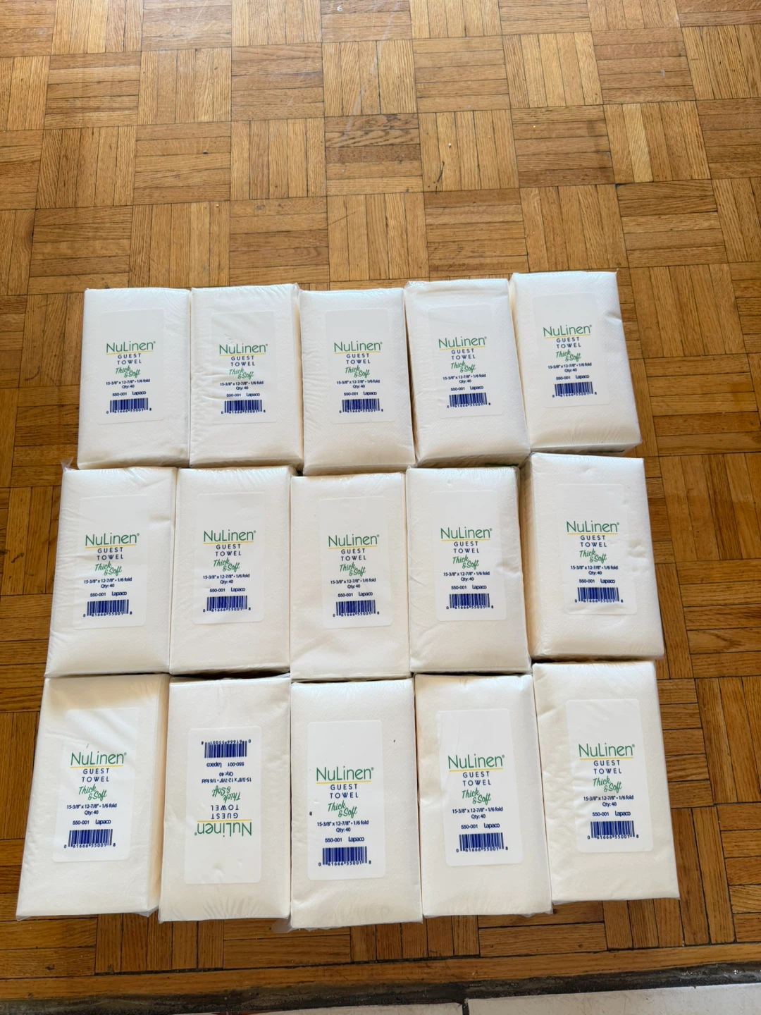 NuLinen Thick & Soft Guest Towels - 15 Packs