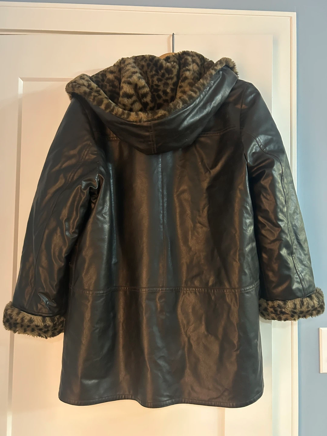 Nuage Leopard Faux Fur Lined Jacket - photo 3