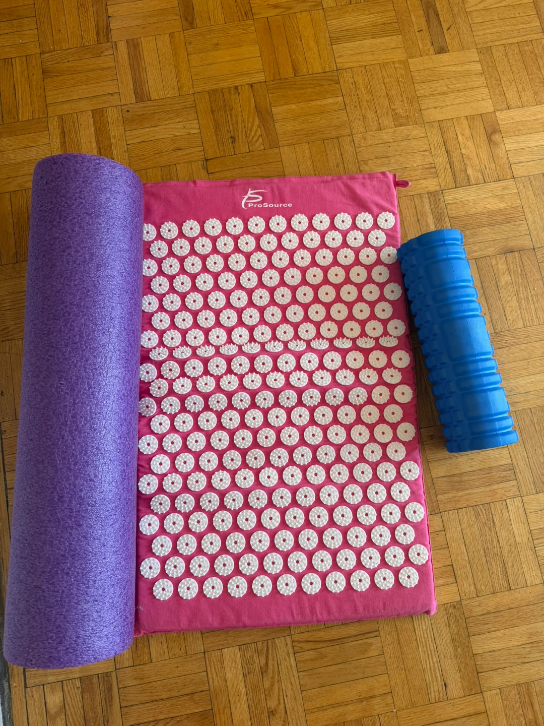 ProSource Acupressure Mat and Two Foam Rollers