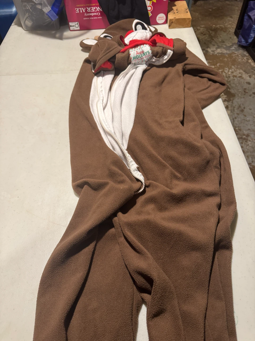Reindeer Fleece Onesie