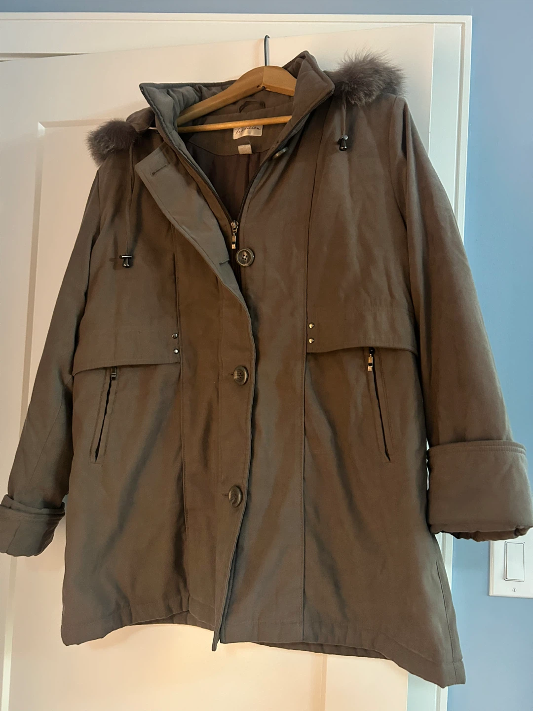 Winter Coat with Detachable Hood