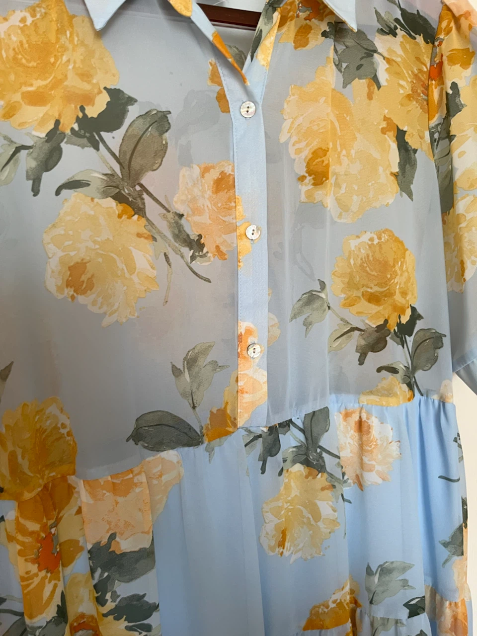 floral chiffon dress - photo 3
