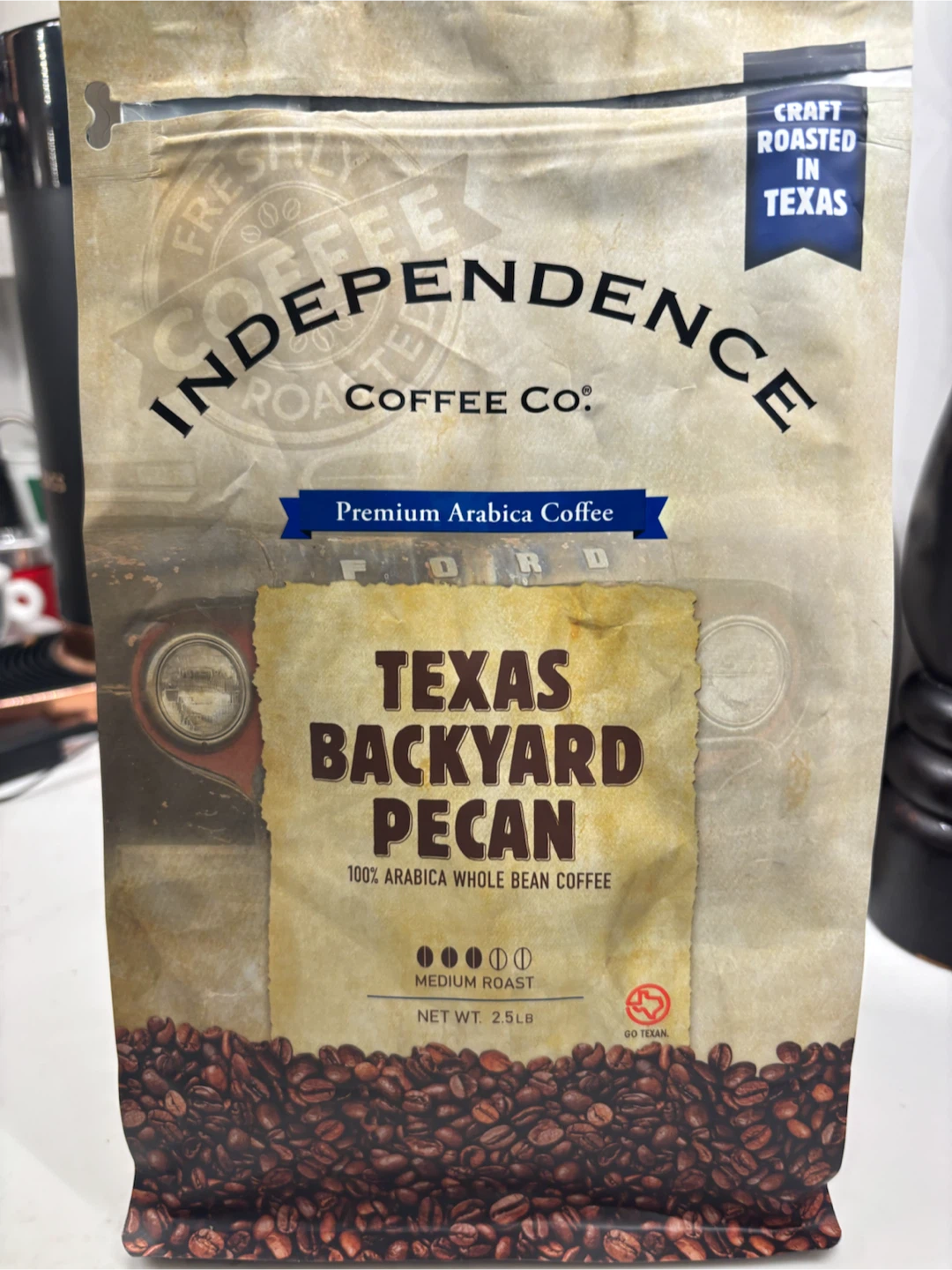 Independence Coffee Co. Texas Backyard Pecan Whole Bean