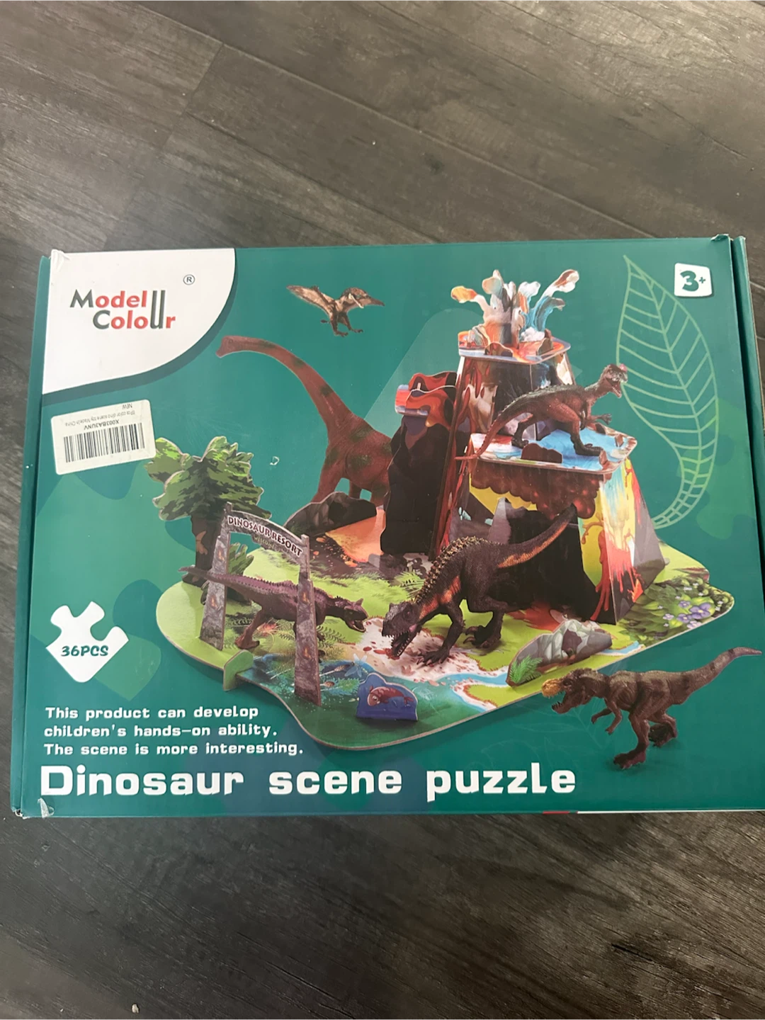 Brand New Model Colour Dinosaur Scene Puzzle