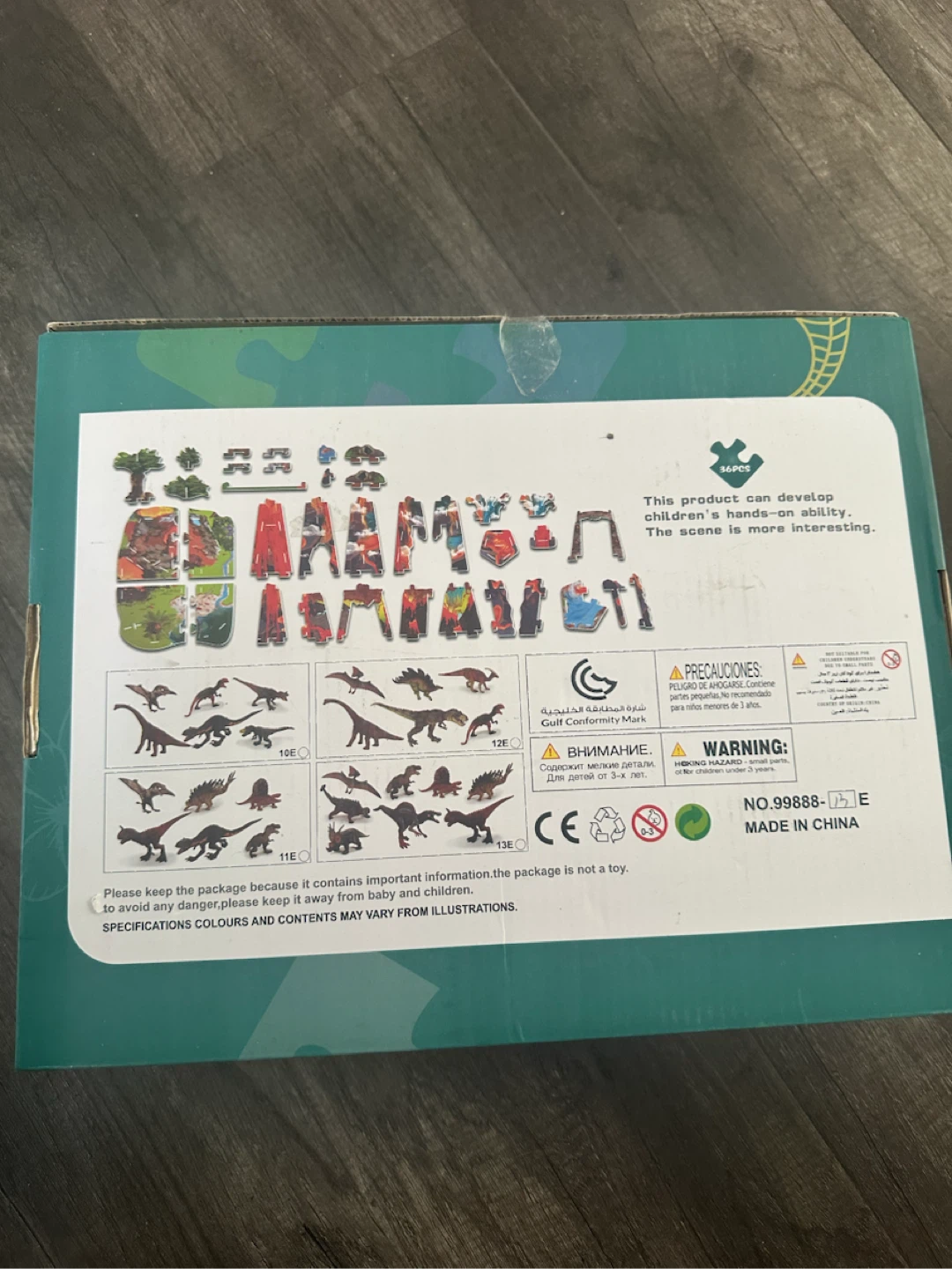Brand New Model Colour Dinosaur Scene Puzzle - photo 2