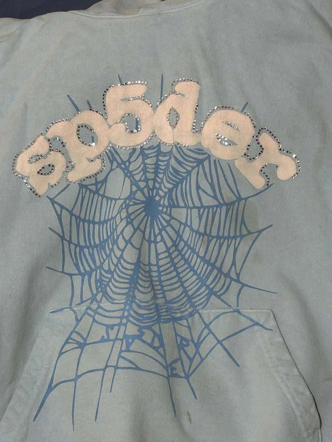 Sp5der Web Hoodie Sky Blue