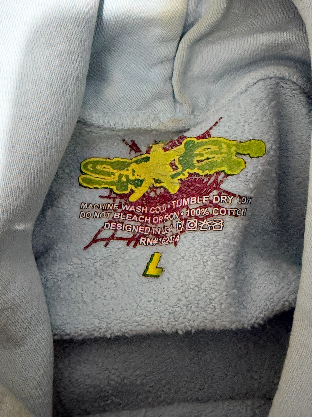Sp5der Web Hoodie Sky Blue - photo 4