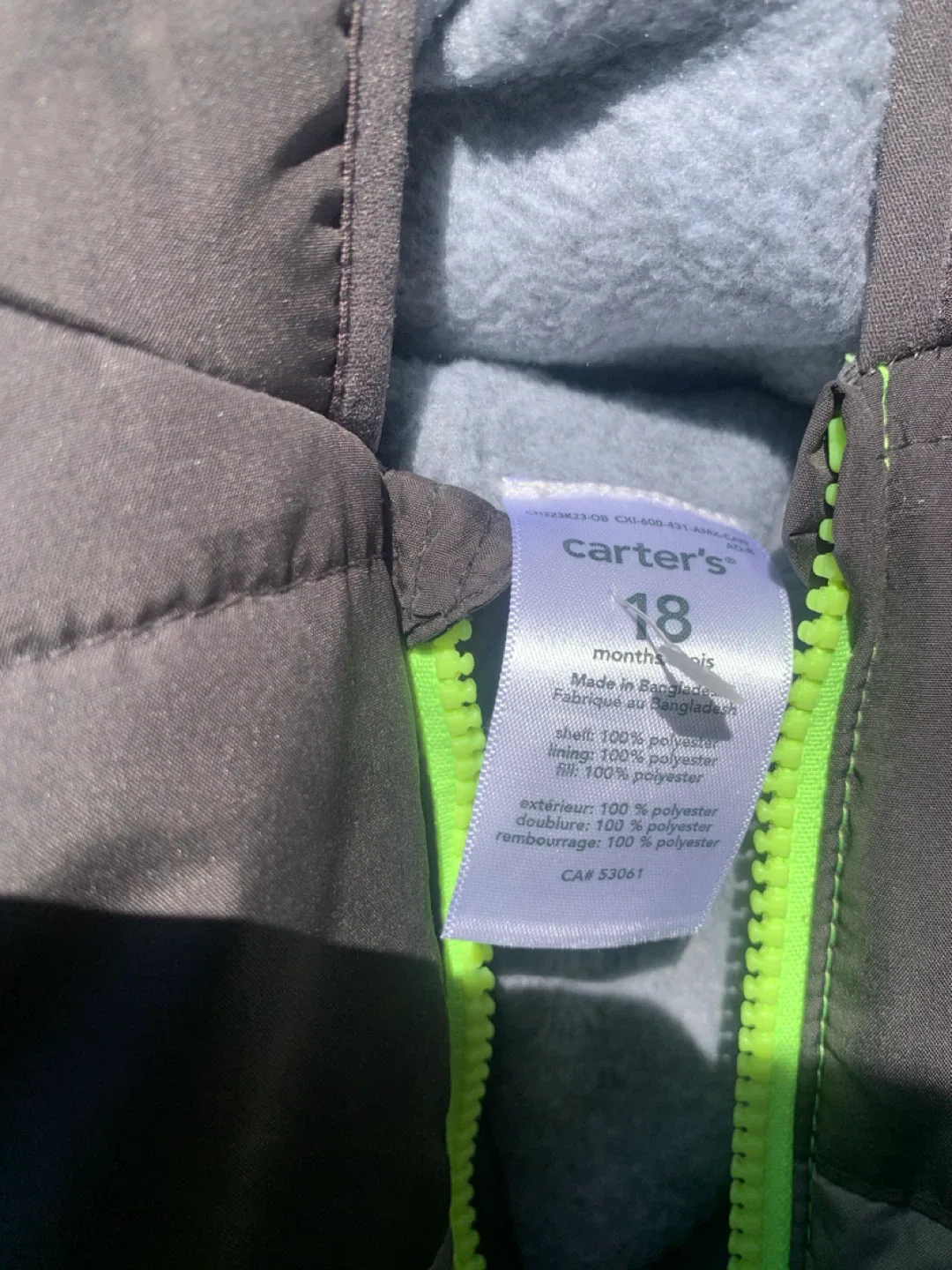 Carter's 18 Month Winter Snowsuit - photo 2