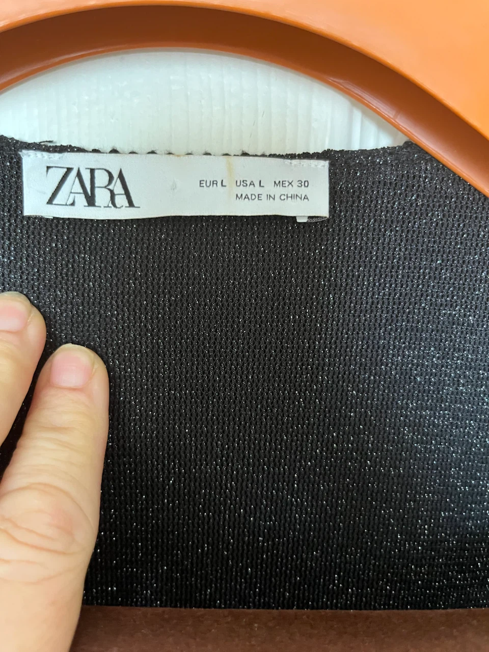 Zara Black Shimmery Midi Dress Size L - photo 2