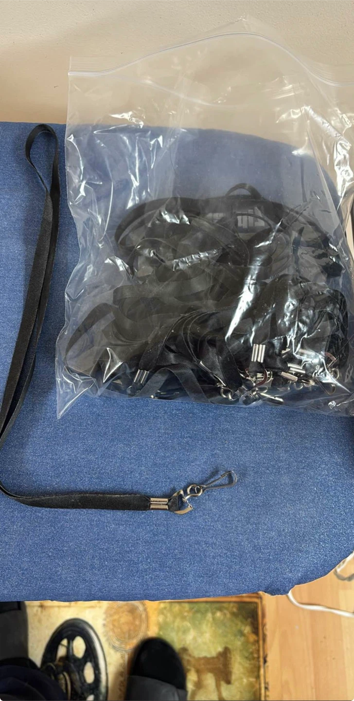 Black Lanyards with Metal Clips