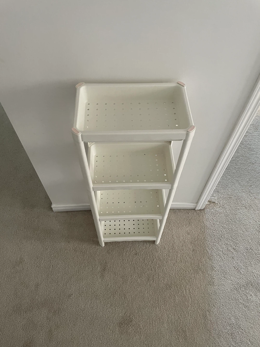 IKEA White 4-Tier Storage Shelf - photo 2