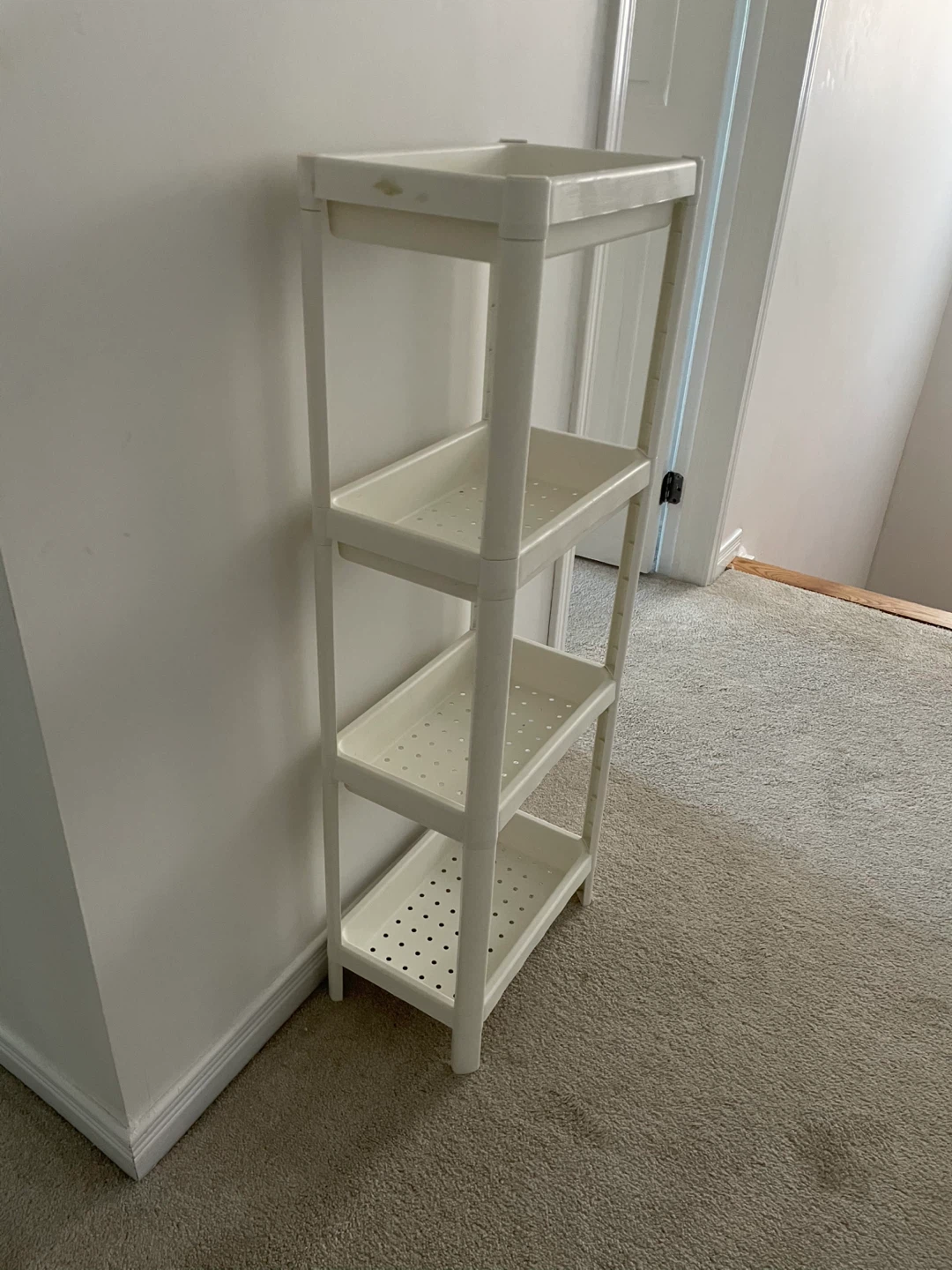 IKEA White 4-Tier Storage Shelf