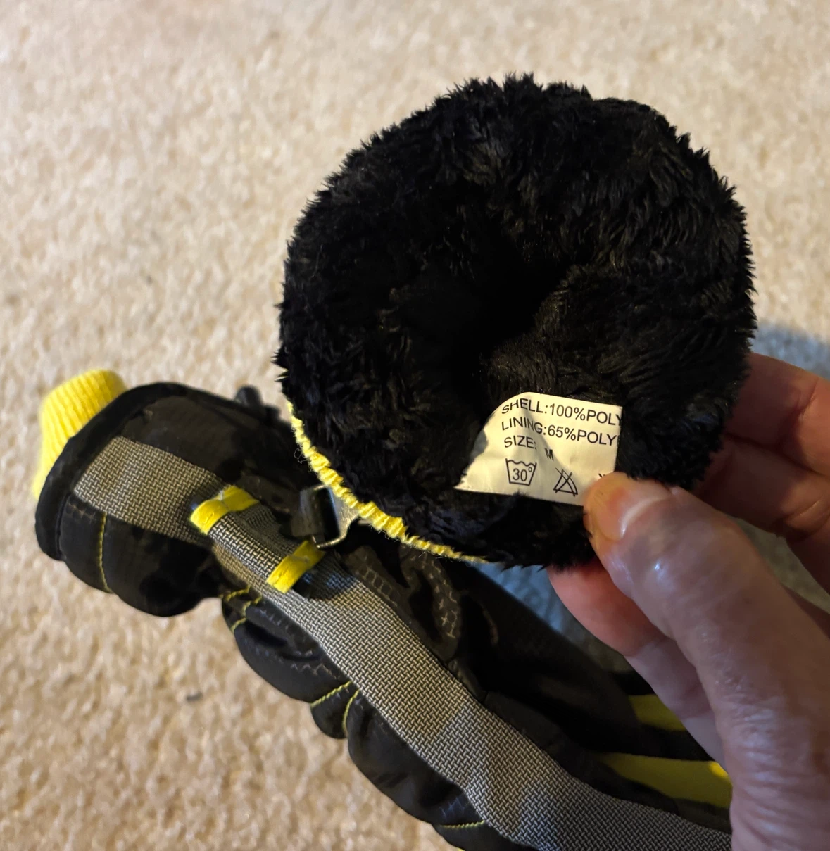 Nanon Winter Gloves - Black and Yellow - photo 3