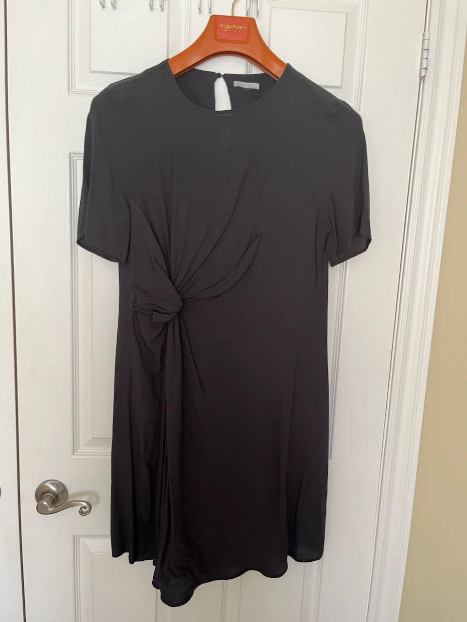 Black Twist Front Dress