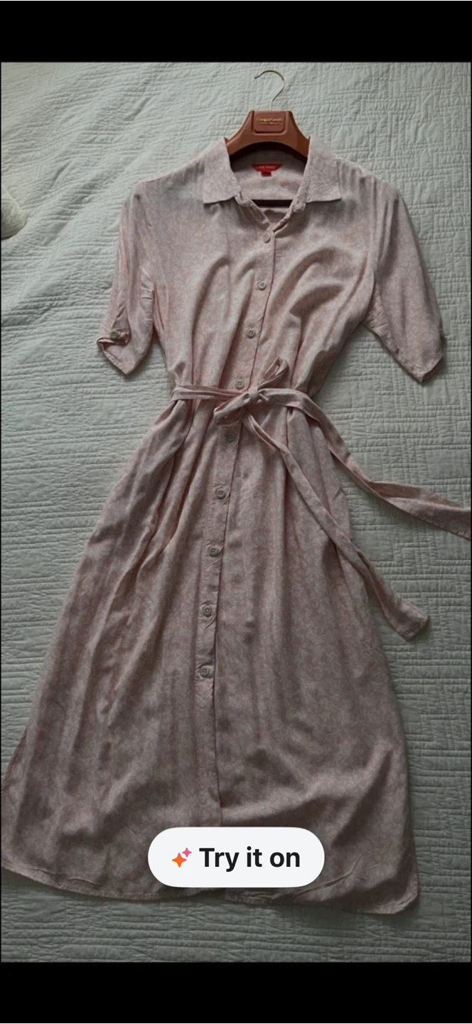 Joe Fresh Floral Shirt Dress