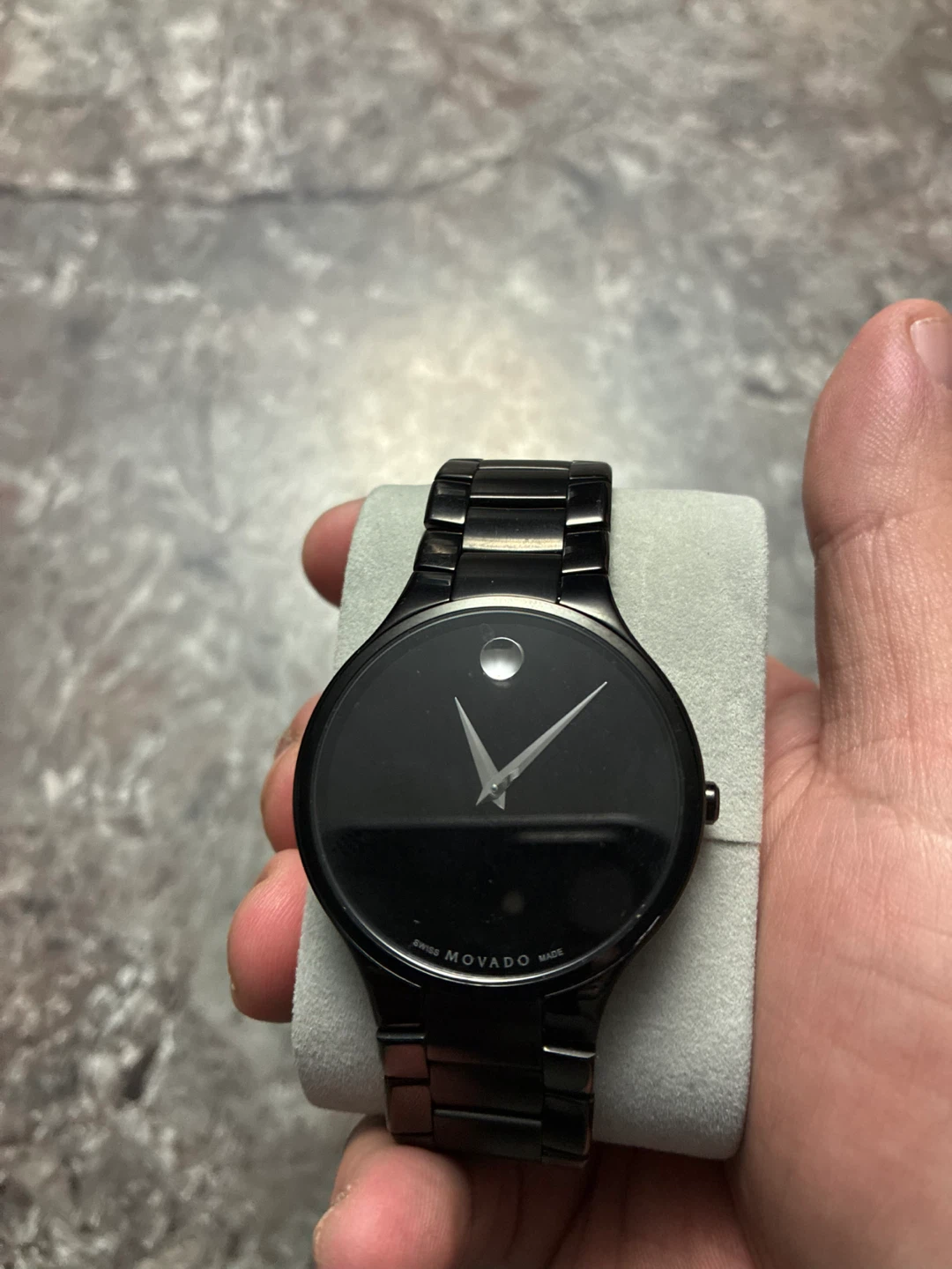 Movado Black Museum Watch