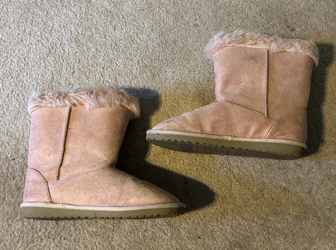 The Children's Place Pink Fur-Lined Winter Boots (Size 3) - photo 2