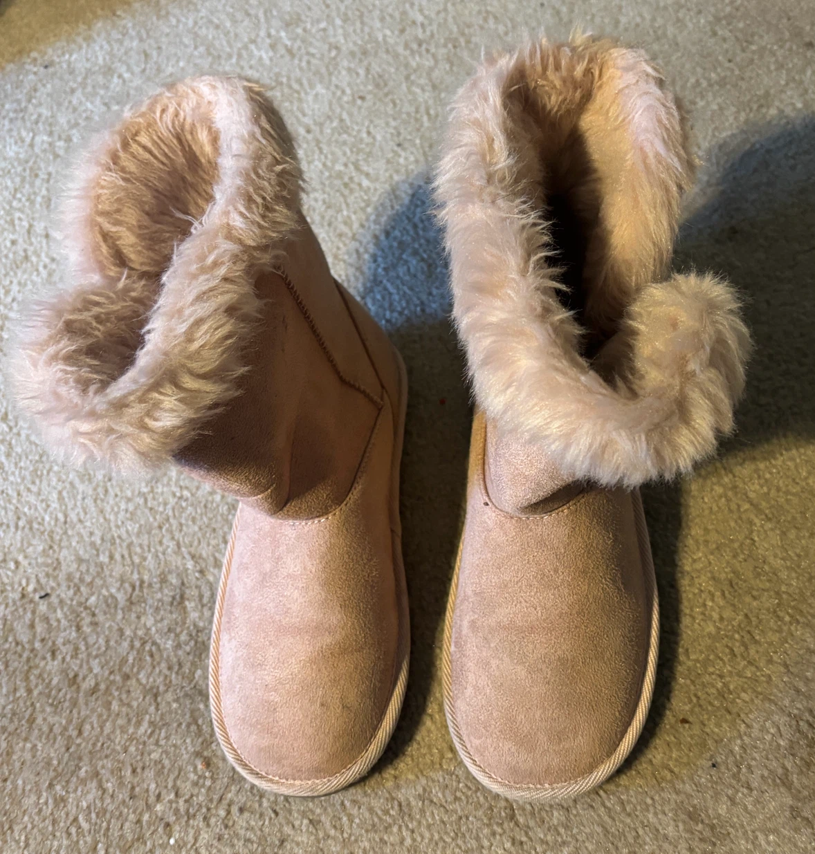 The Children's Place Pink Fur-Lined Winter Boots (Size 3) - photo 3