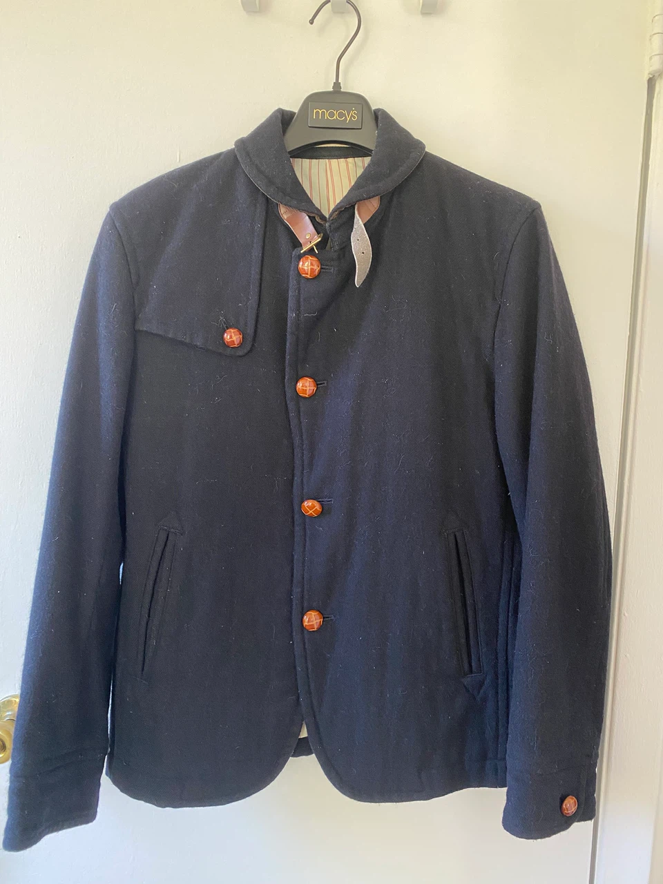 Boycott Navy Wool Jacket