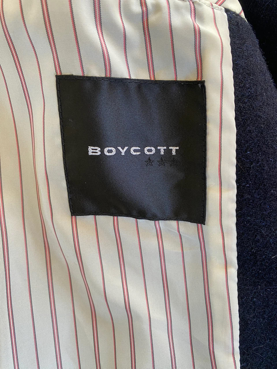 Boycott Navy Wool Jacket - photo 2