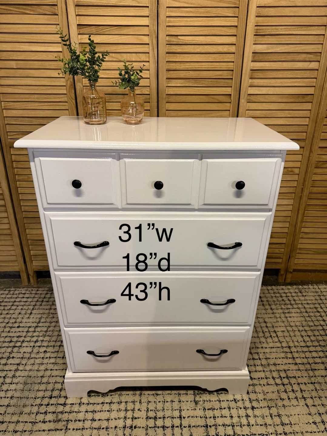 Refinished Solid Wood Dresser - photo 4