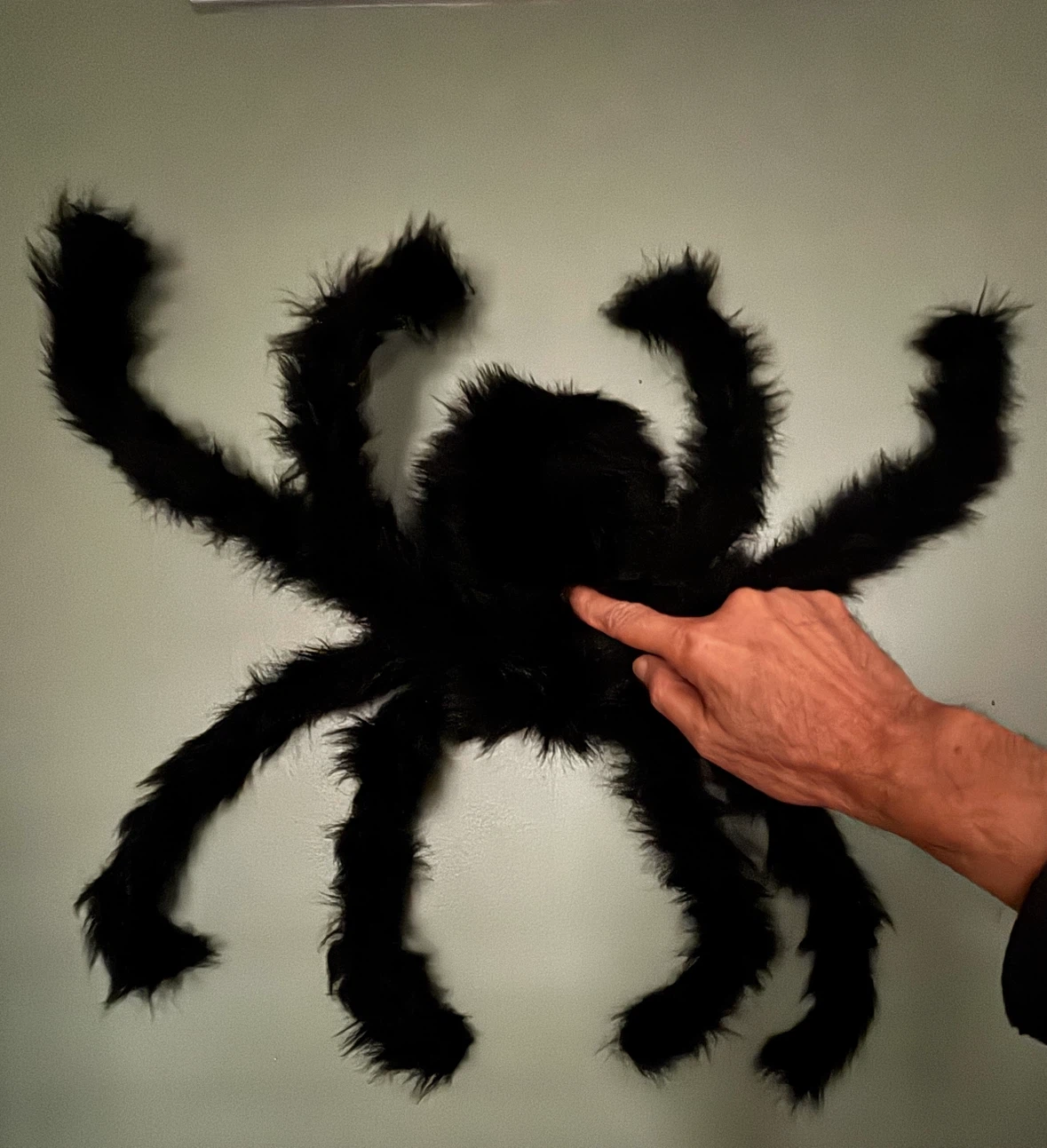 Large Halloween Decorative Spider (approx 18” x 18”)