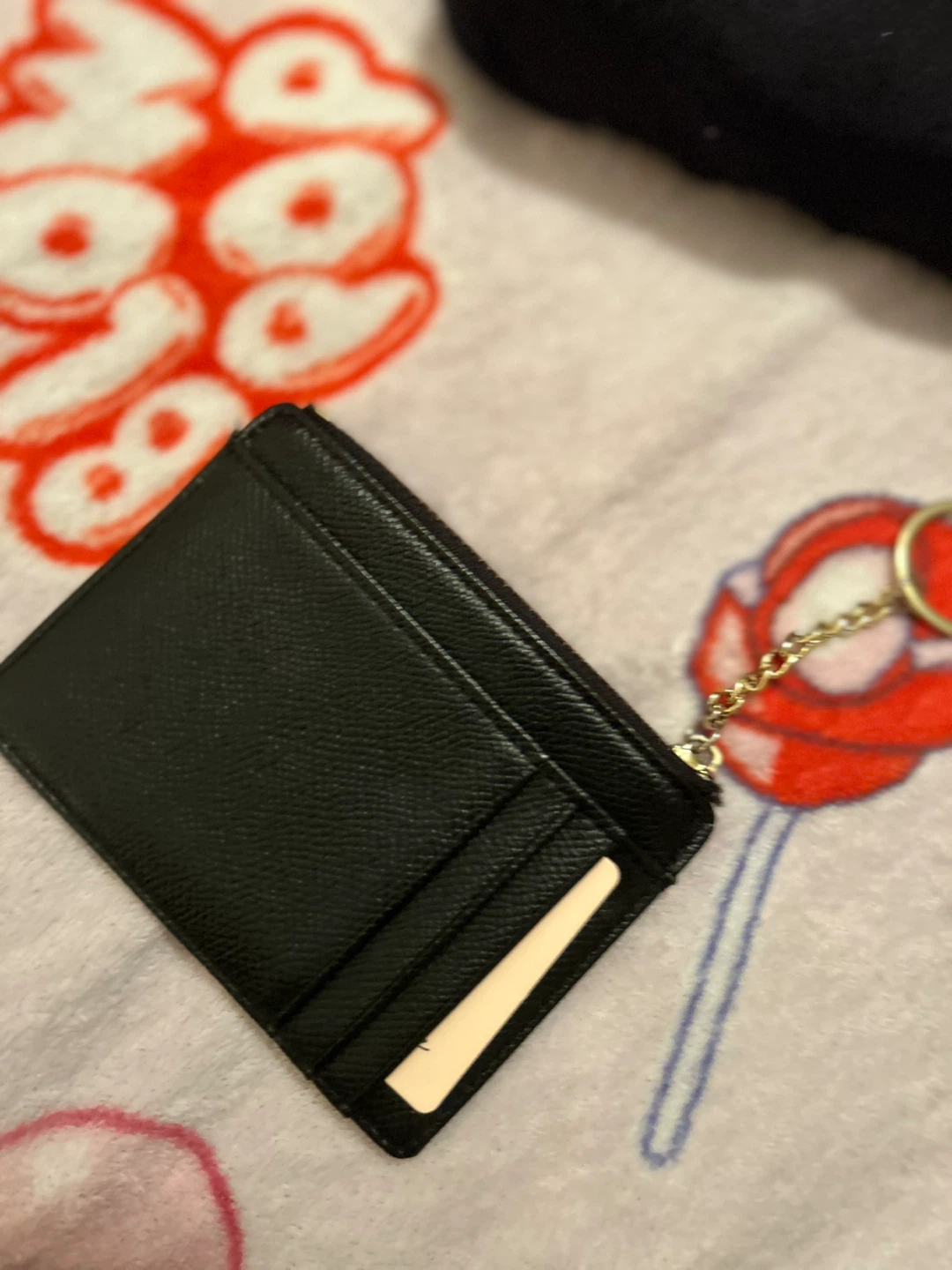 black card holder & coin