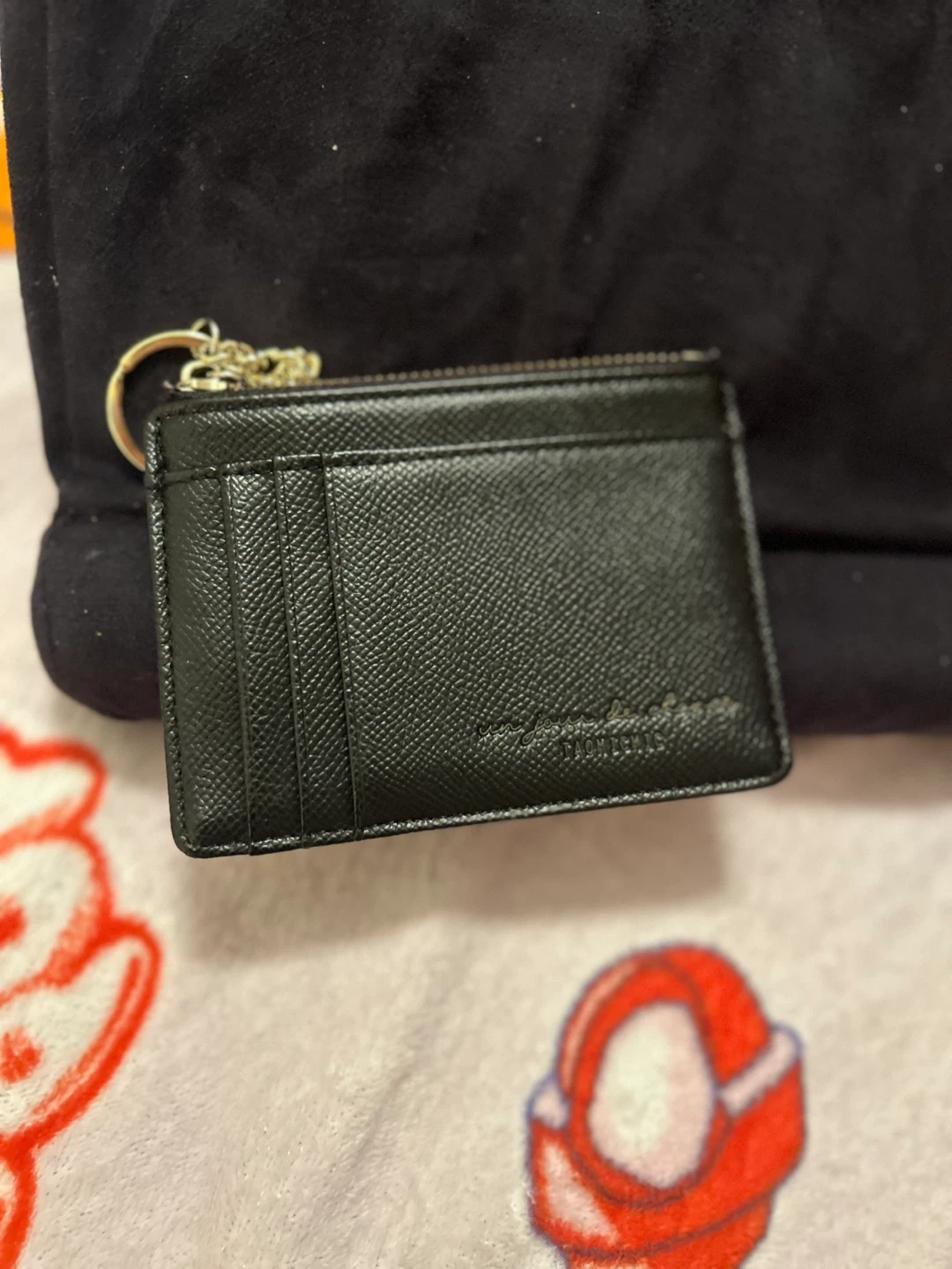 black card holder & coin - photo 2