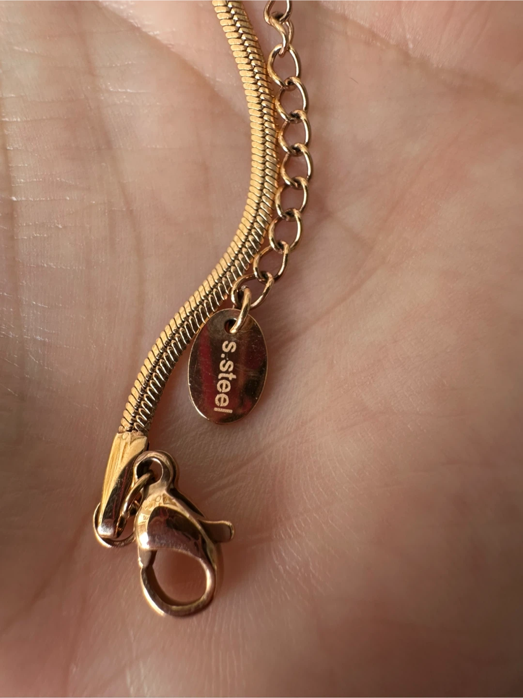 Faye Rose Gold Tone Snake Chain Bracelet - photo 2