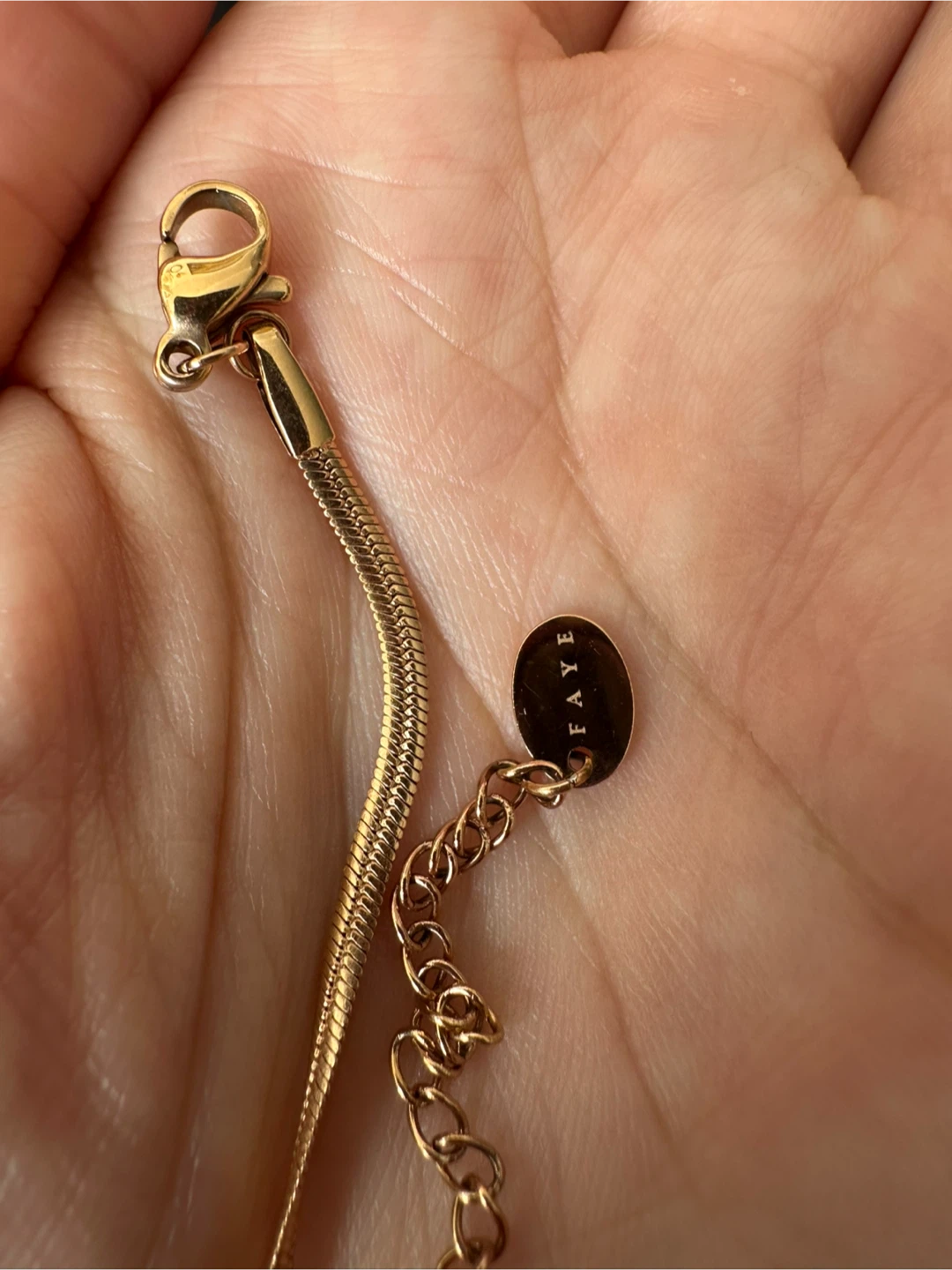 Faye Rose Gold Tone Snake Chain Bracelet - photo 3