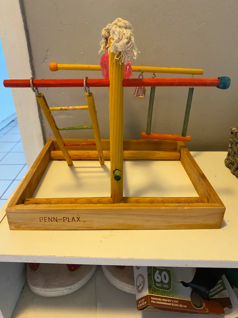 Penn-Plax Wooden Bird Play Gym