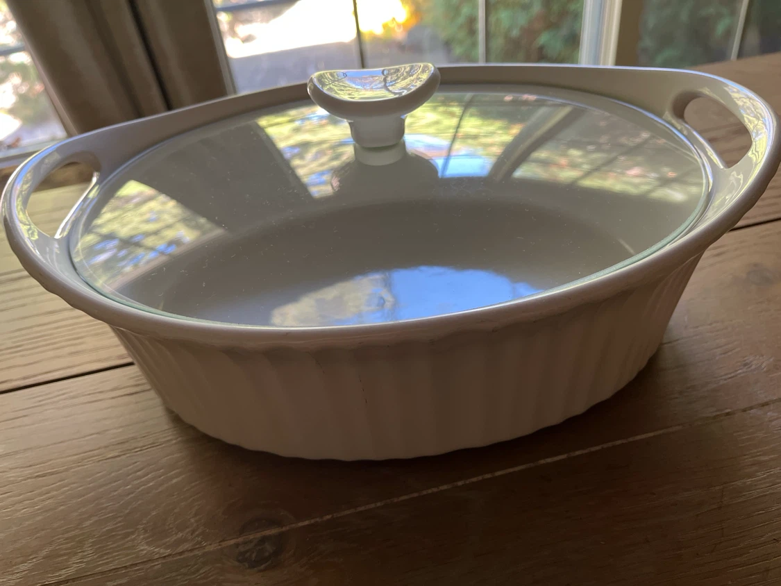 CorningWare French White Stoneware Casserole Dish - photo 2